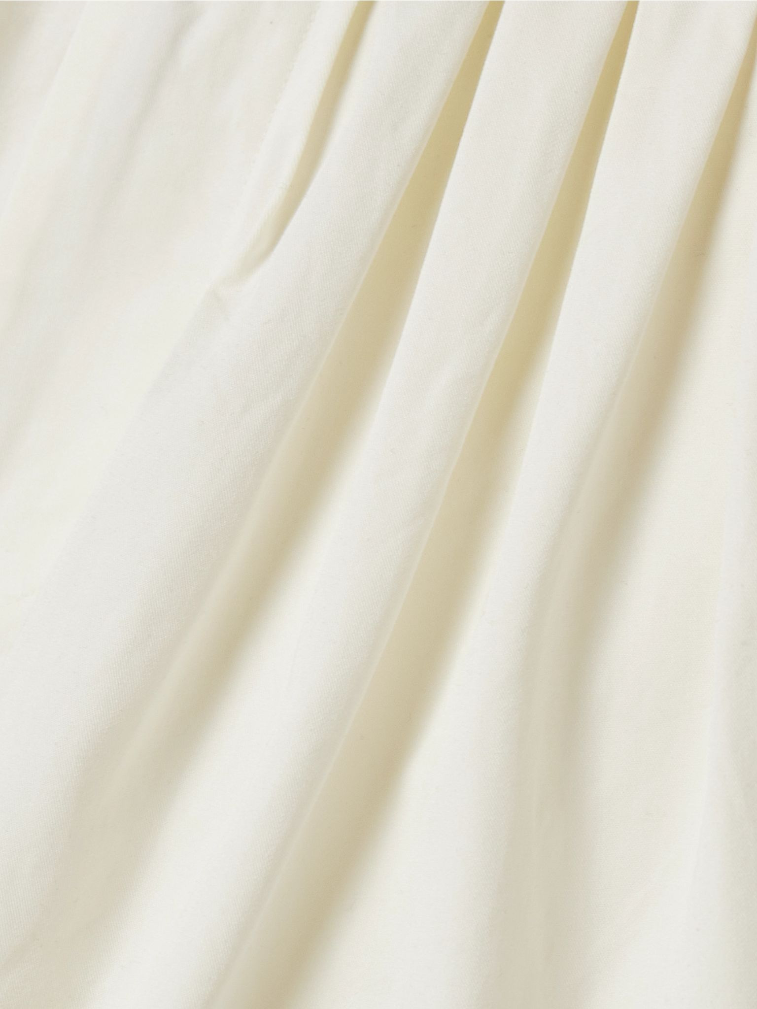 Paige pleated organic cotton-poplin shorts White - 4