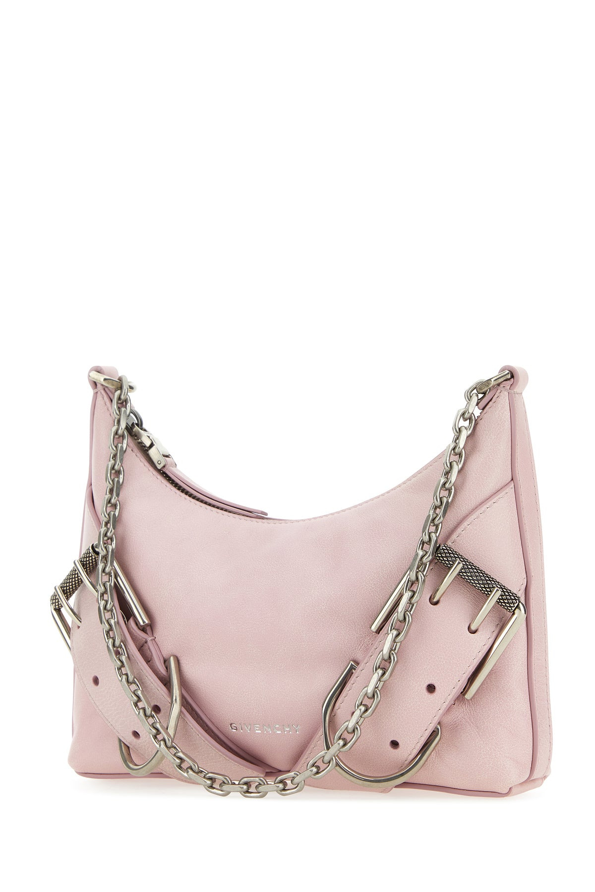Pastel pink leather Voyou Boyfriend Party shoulder bag - 2