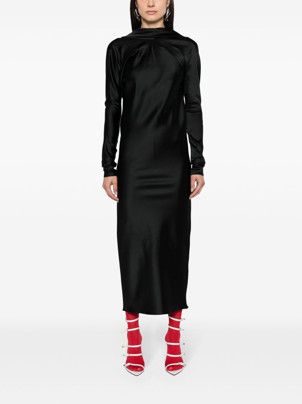 Abazio satin maxi dress - 3