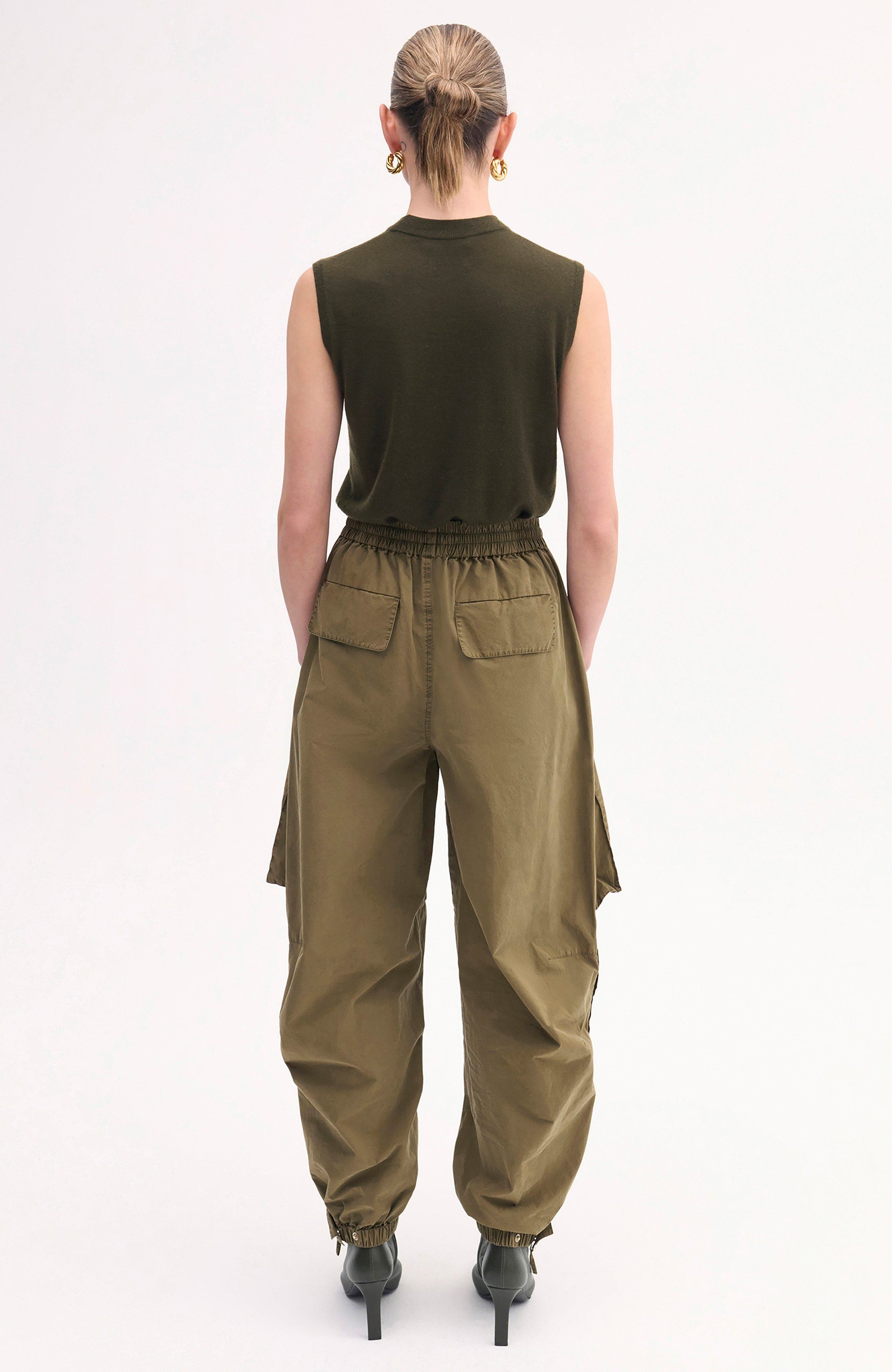 CO Shell Tank in Fine Cashmere in Olive at Nordstrom - 3