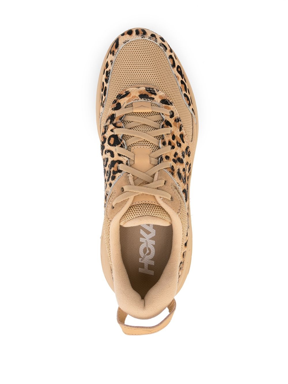 x Engineered Garments Bondi L leopard print sneakers - 4