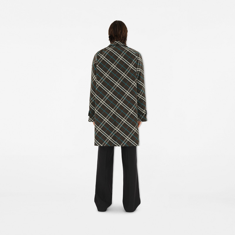 Long Reversible Gabardine Car Coat 4