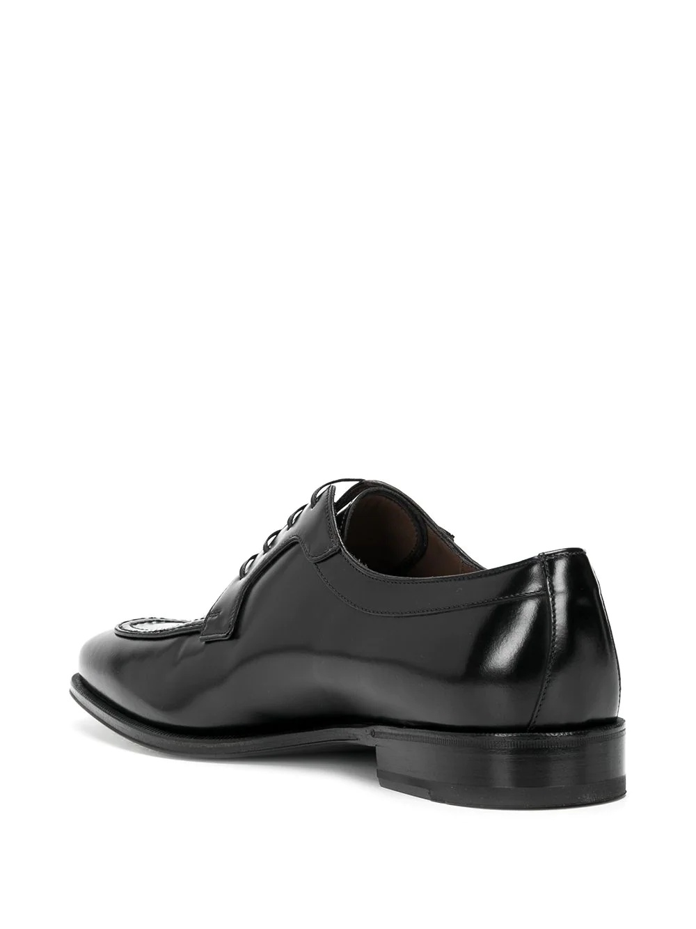 polished-finish lace-up shoes - 3