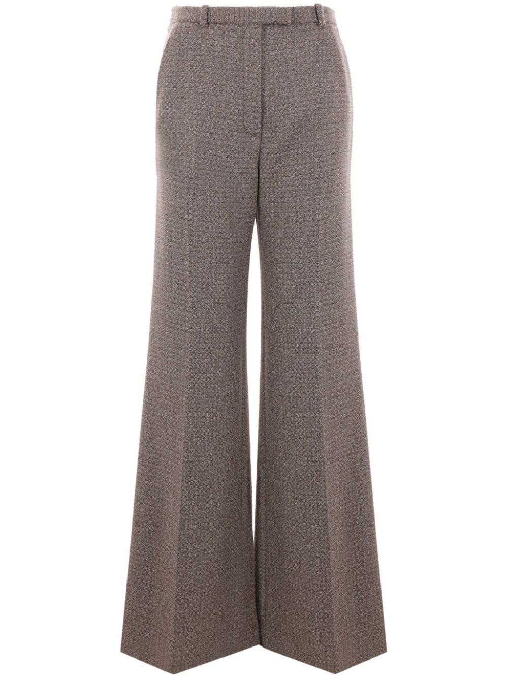 wide-leg virgin wool trousers - 1