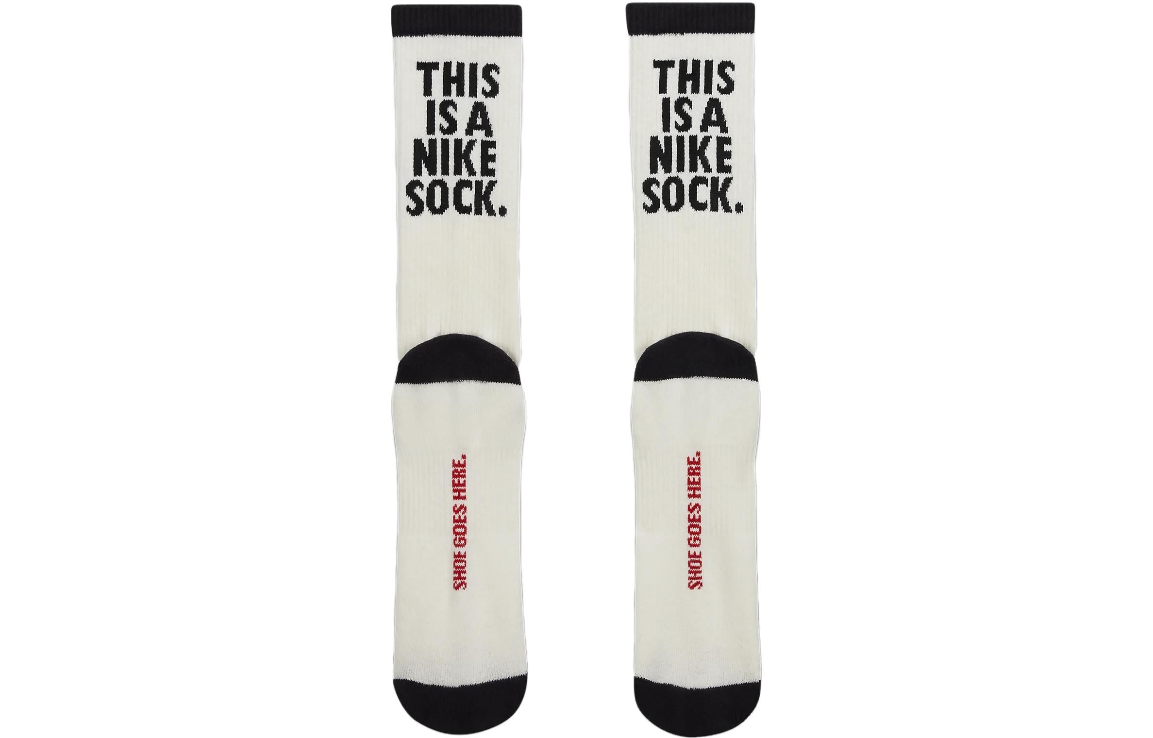 Nike Everyday Plus Cushioned Crew Socks 'Sail Black' FB3272-635 - 3
