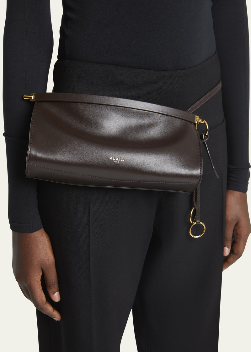 Alaïa Le Click Small Shoulder Bag in Glossy Leather outlook