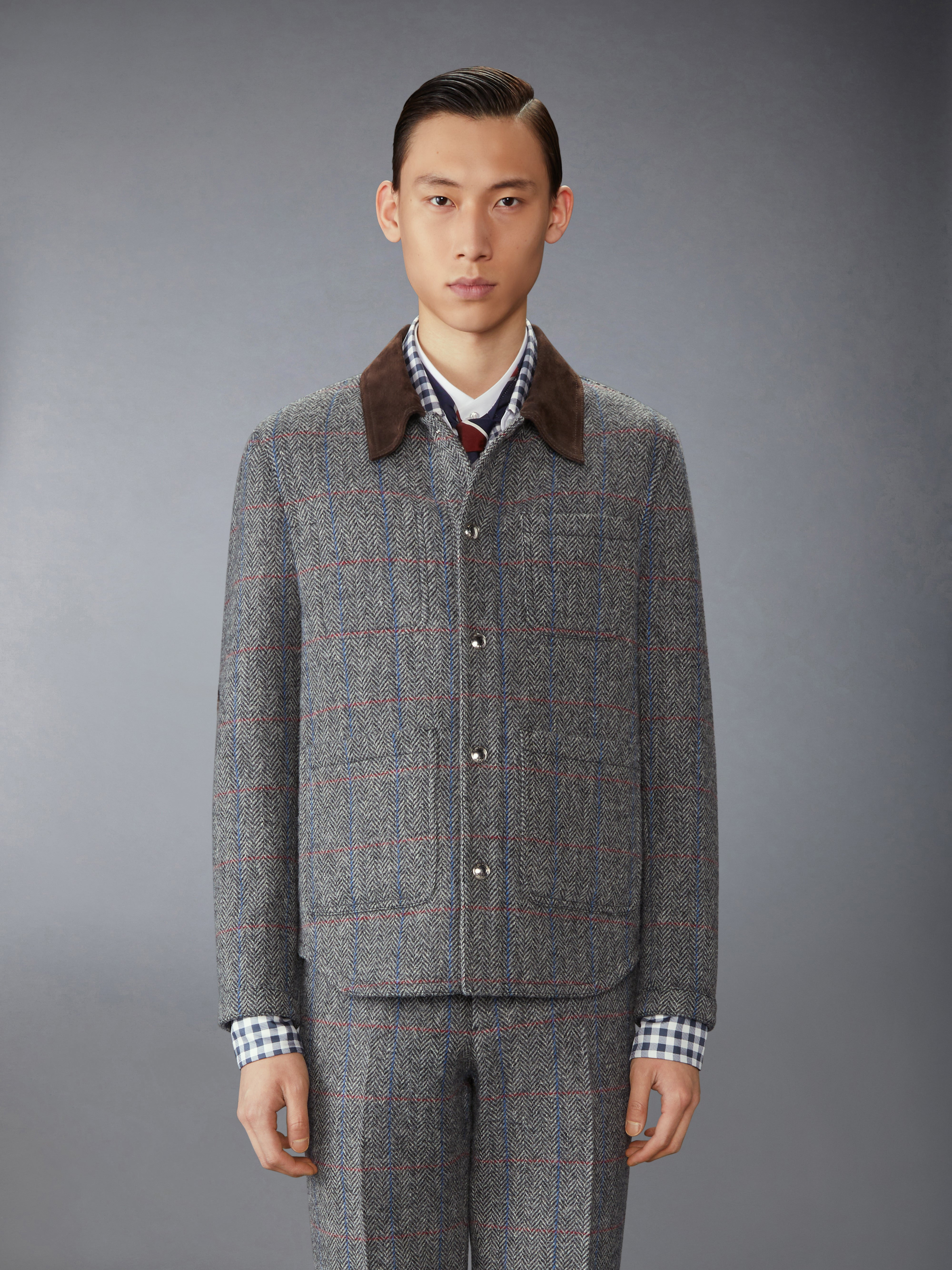 HUNTING TWEED UTILITY JACKET - 2