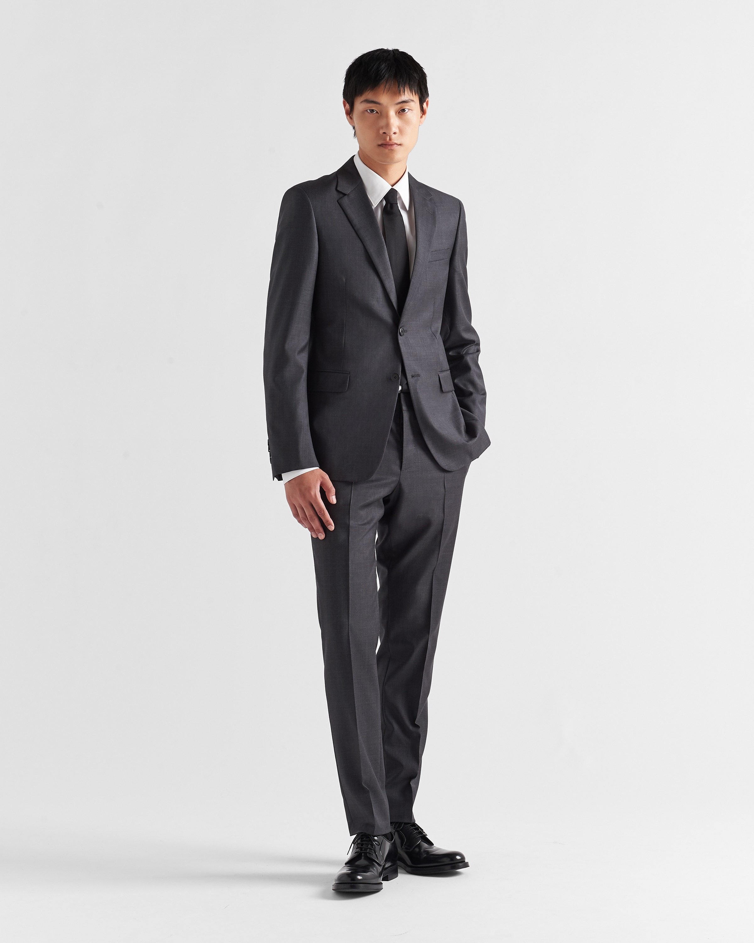 Single-breasted wool suit - 2