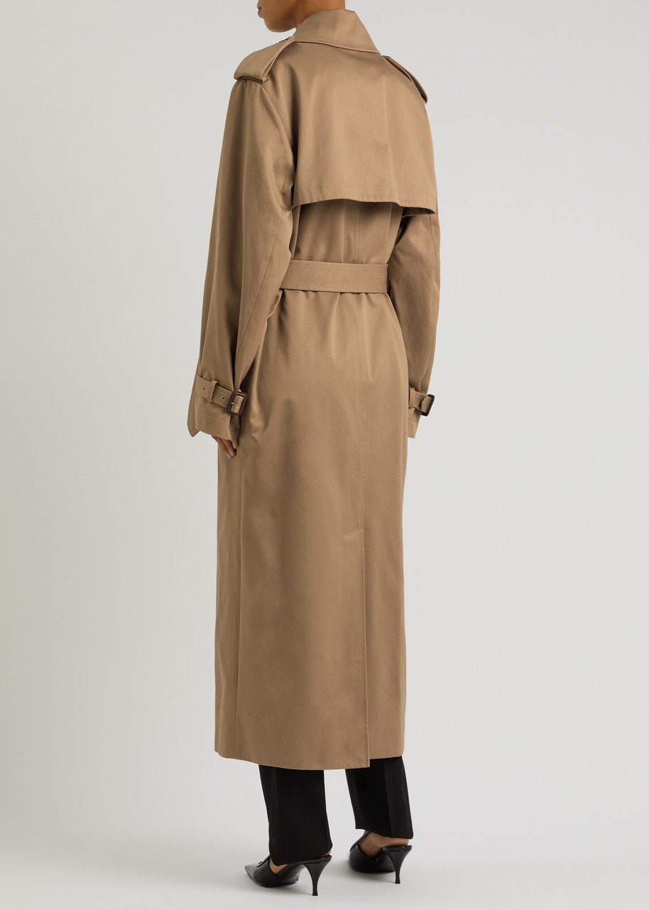 Saint Laurent Double-breasted Cotton Twill Trench Coat - 3