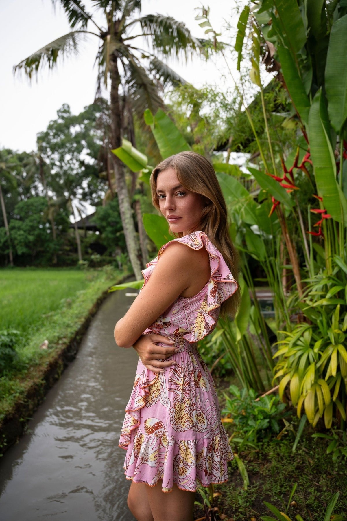 Mini Dress Corinne - Pink Karibia - 2