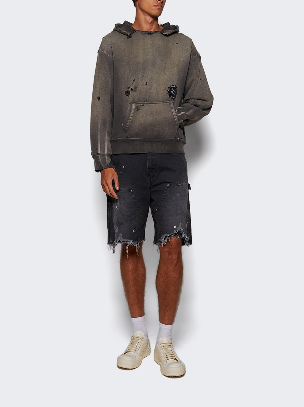 Double Face Hoodie Black - 5