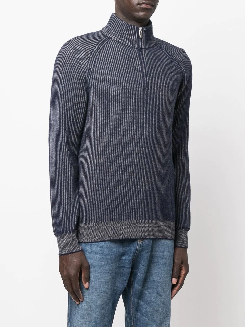 ribbed-knit cashmere jumper - 3