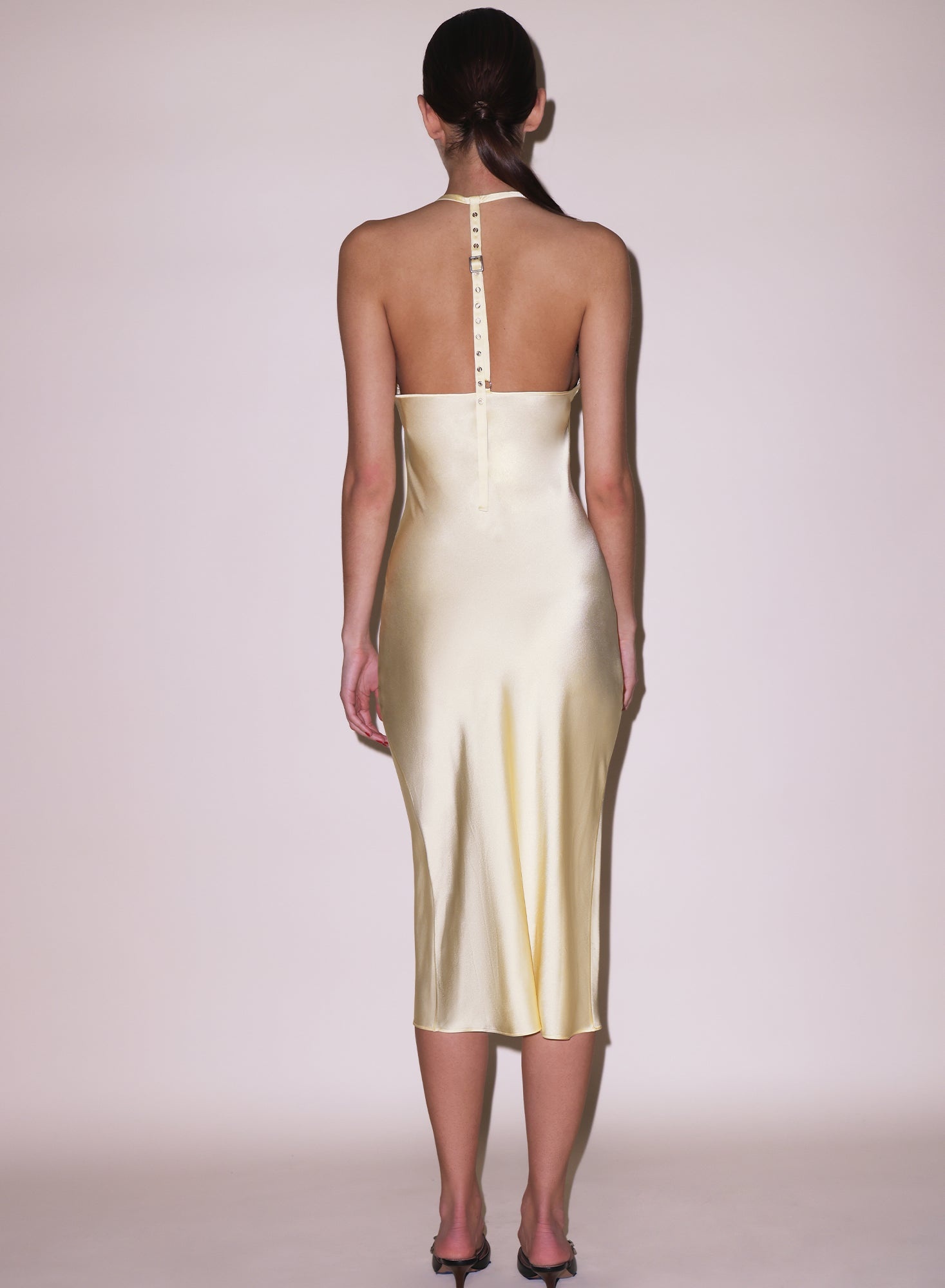 Buckle T-Strap Dress - 4