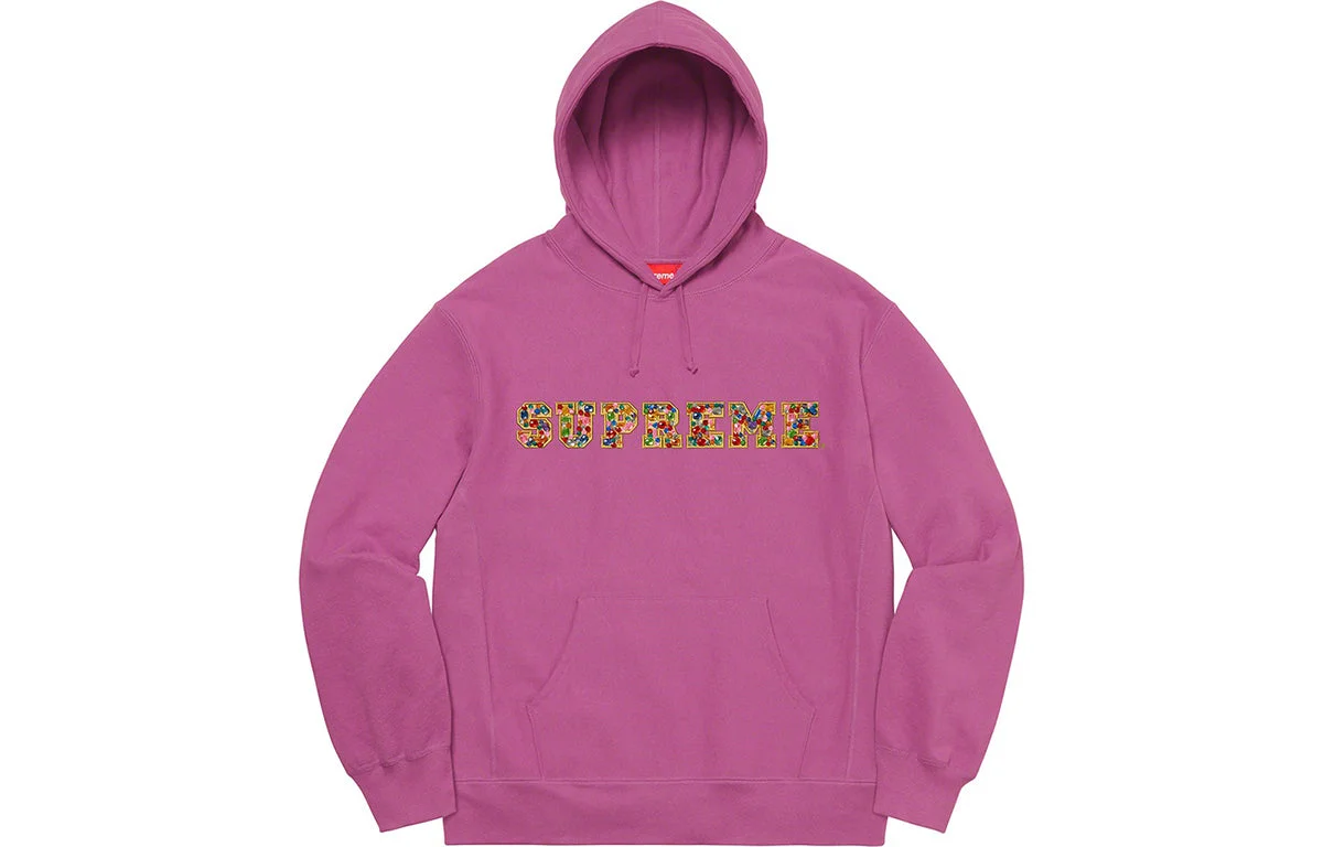 Supreme Jewels Hoodie 'Pink' SUP-FW20-091 - 1