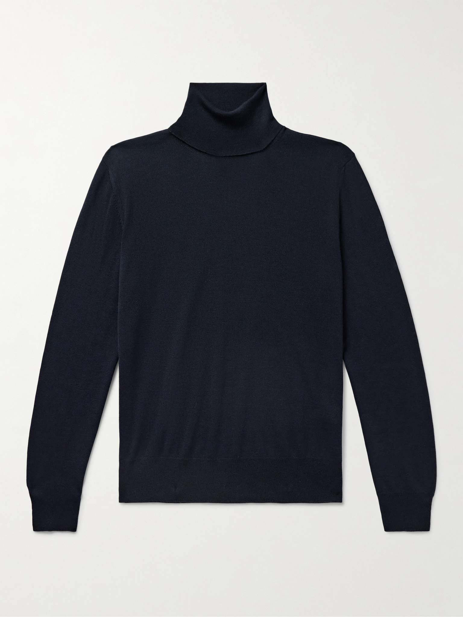 Slim-Fit Merino Wool Rollneck Sweater - 1