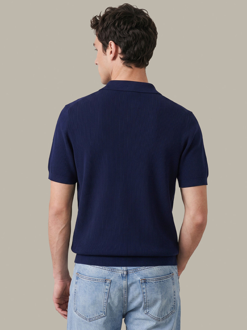 Jonathan: Cotton Knit Polo Shirt 3