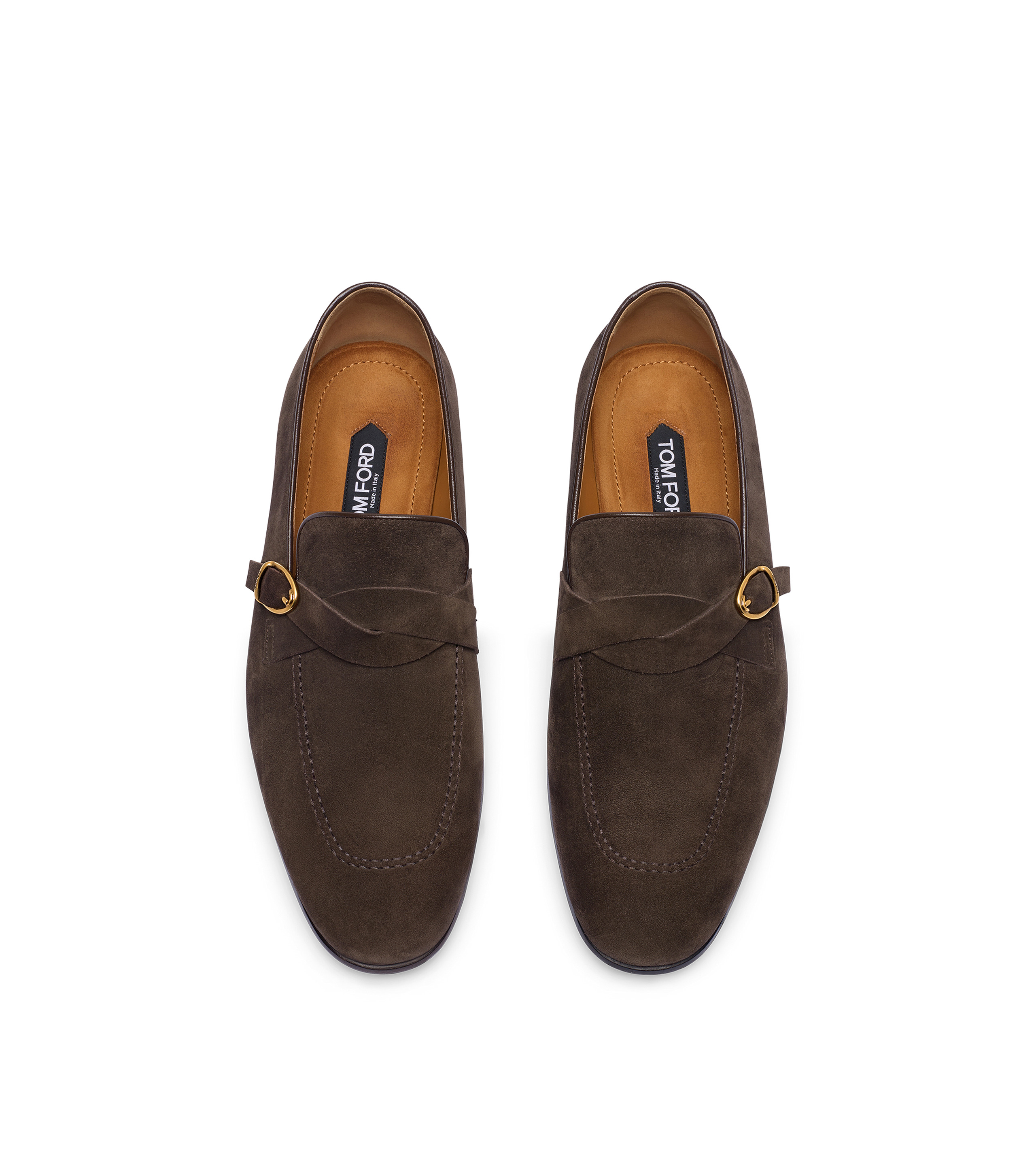 SUEDE GIGI TWISTED BAND BUCKLE LOAFER - 2