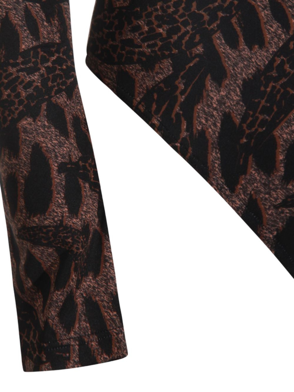 long-sleeved animal-print bodie - 3