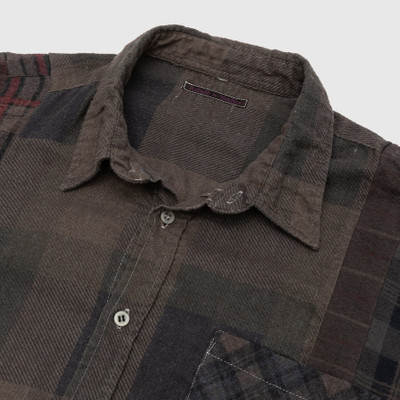 NEEDLES REBUILD BY NEEDLES 7 CUTS OVER DYE WIDE FLANNEL SHIRT outlook