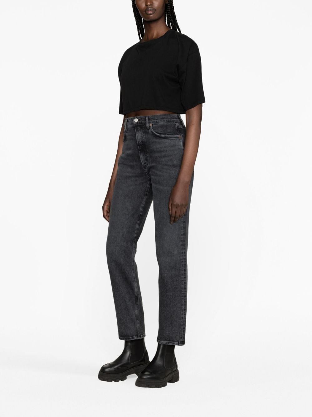 Stovepipe straight-leg jeans - 4