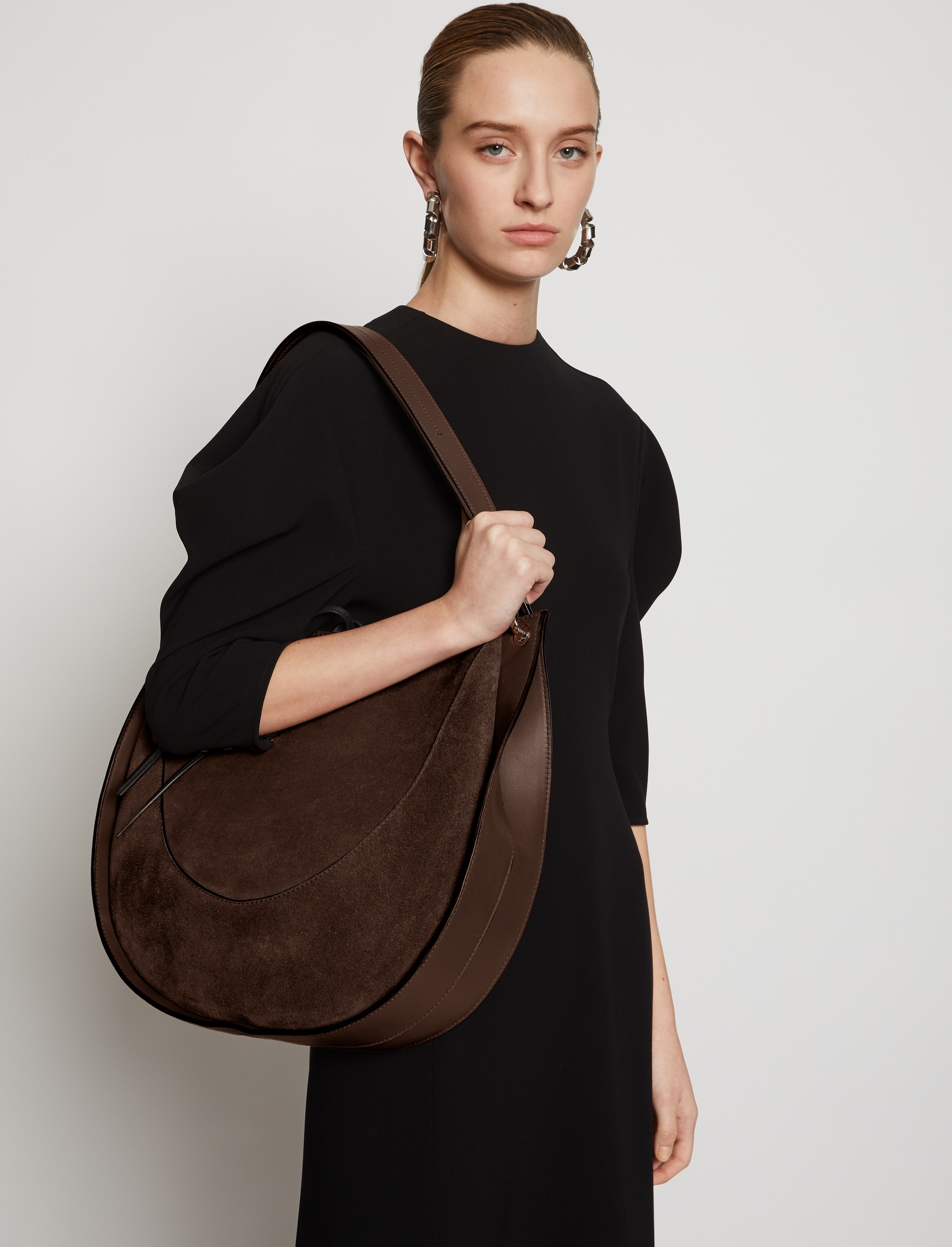 large Arch suede shoulder bag - 3