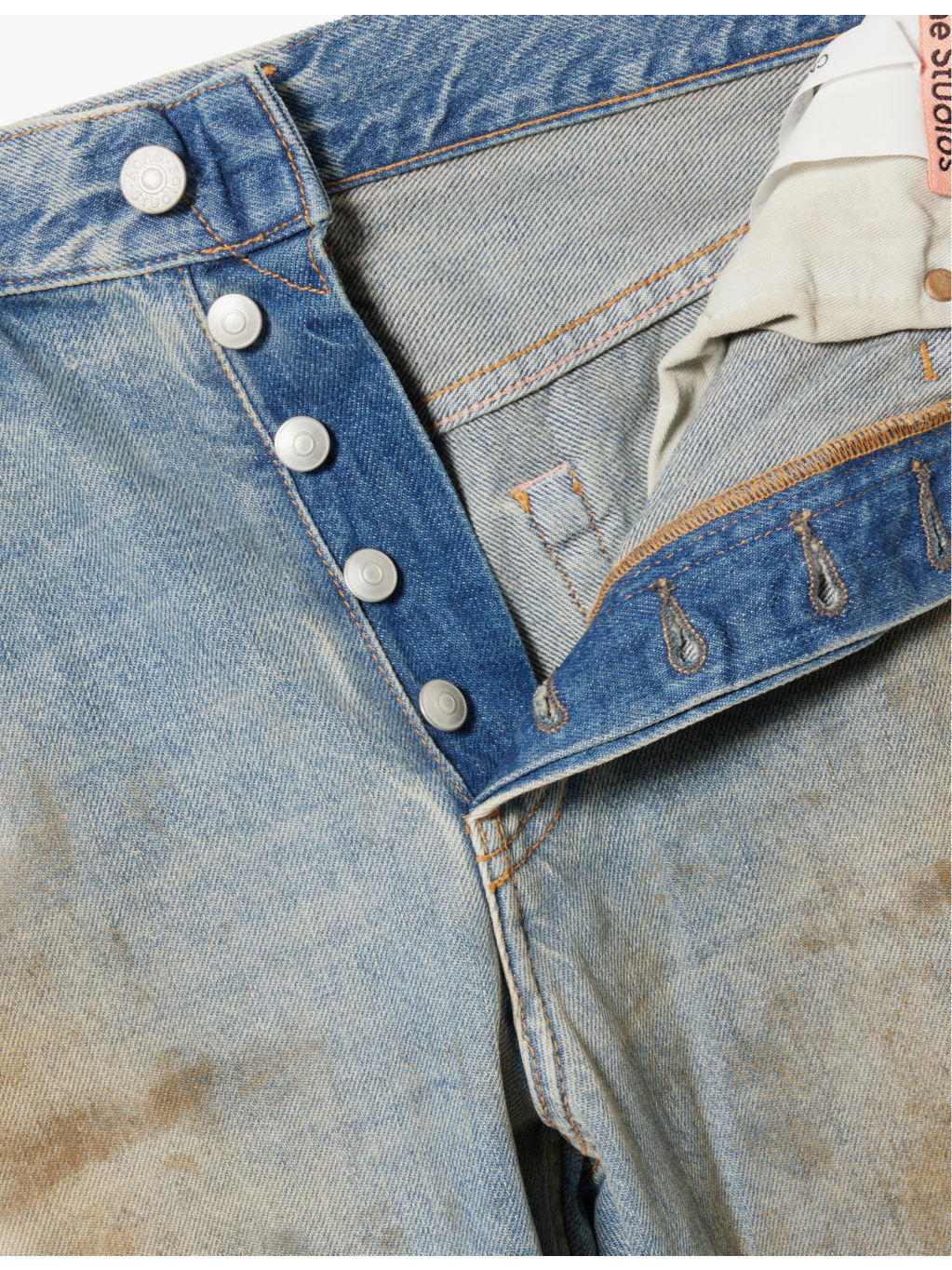 Distressed wide-leg mid-rise jeans - 6