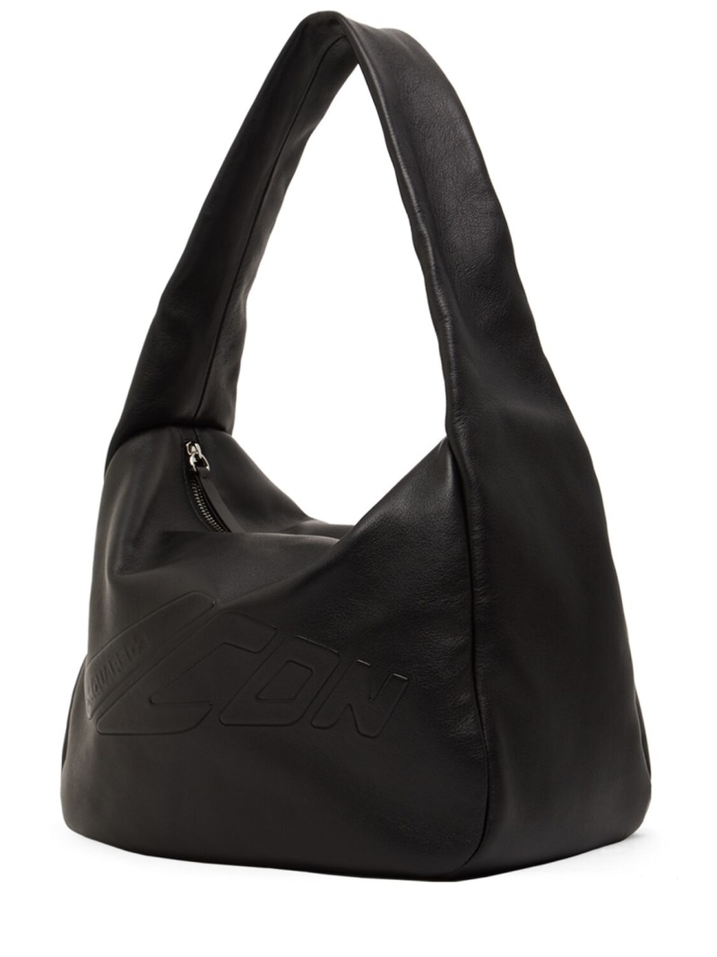 Maxi Evolution leather hobo bag - 3