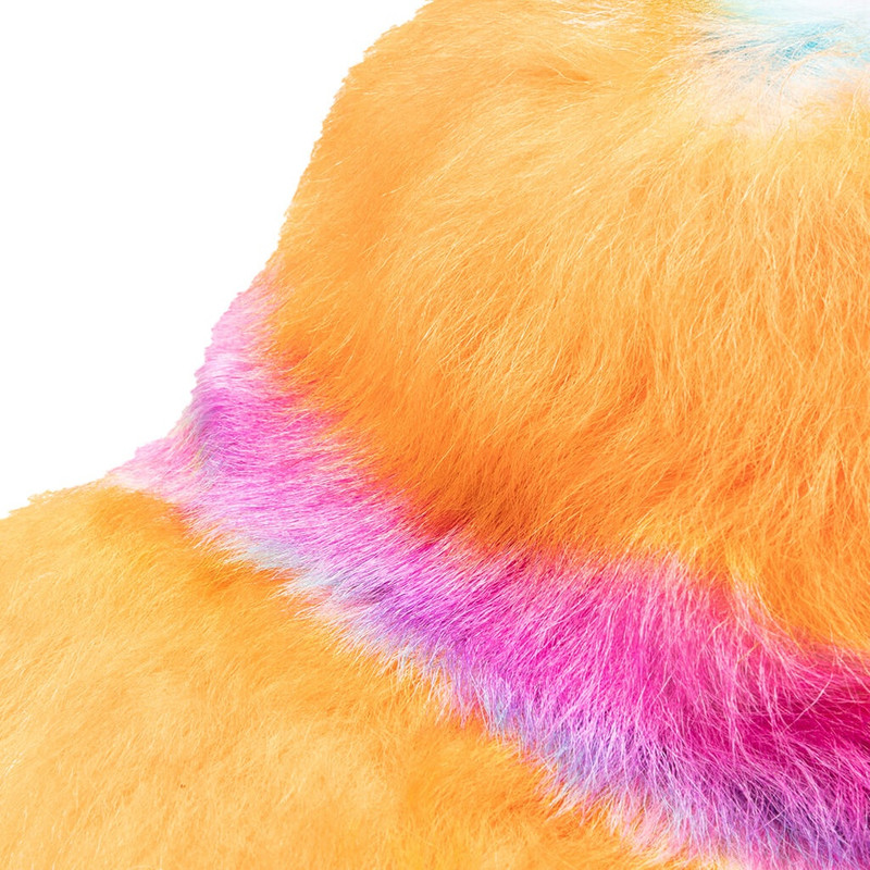 MARNI SHEARLING BASEBALL HAT - ORANGE 4