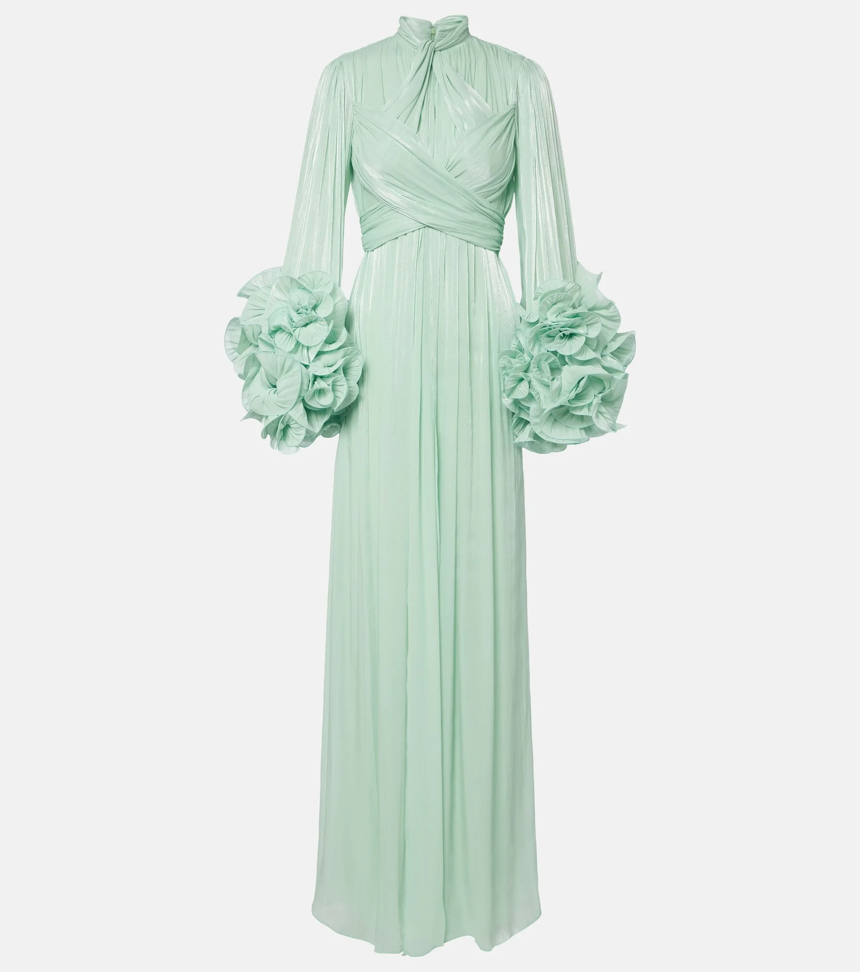 Ruffled georgette gown - 1