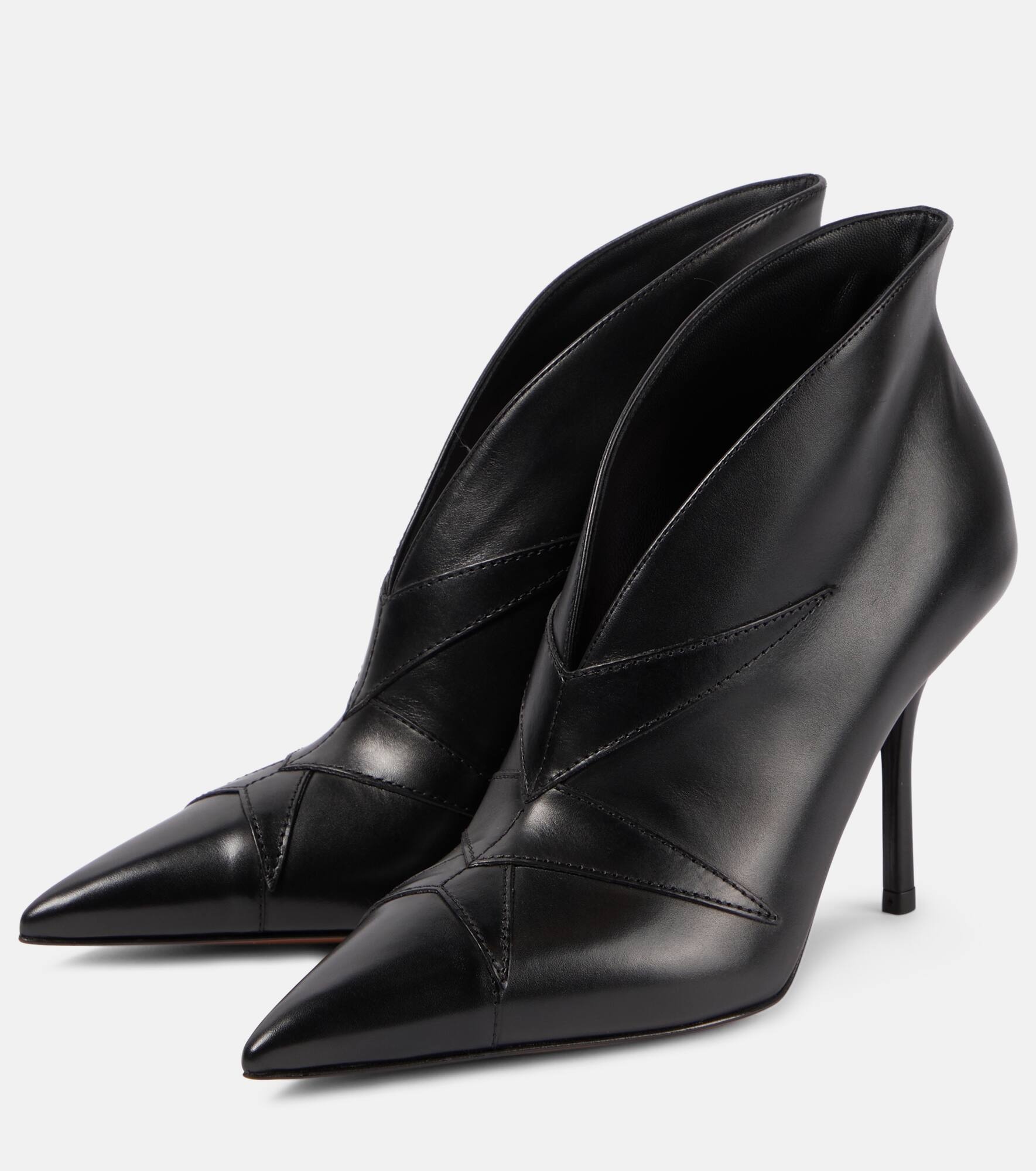 Leather ankle boots - 5