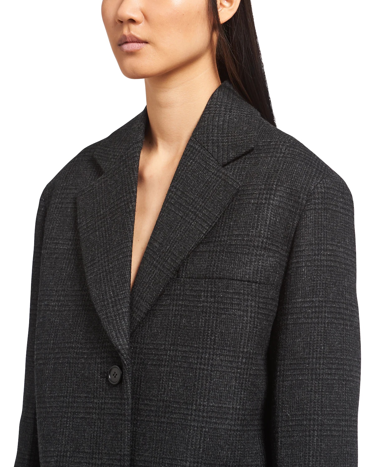 Single-breasted Prince of Wales check coat - 5