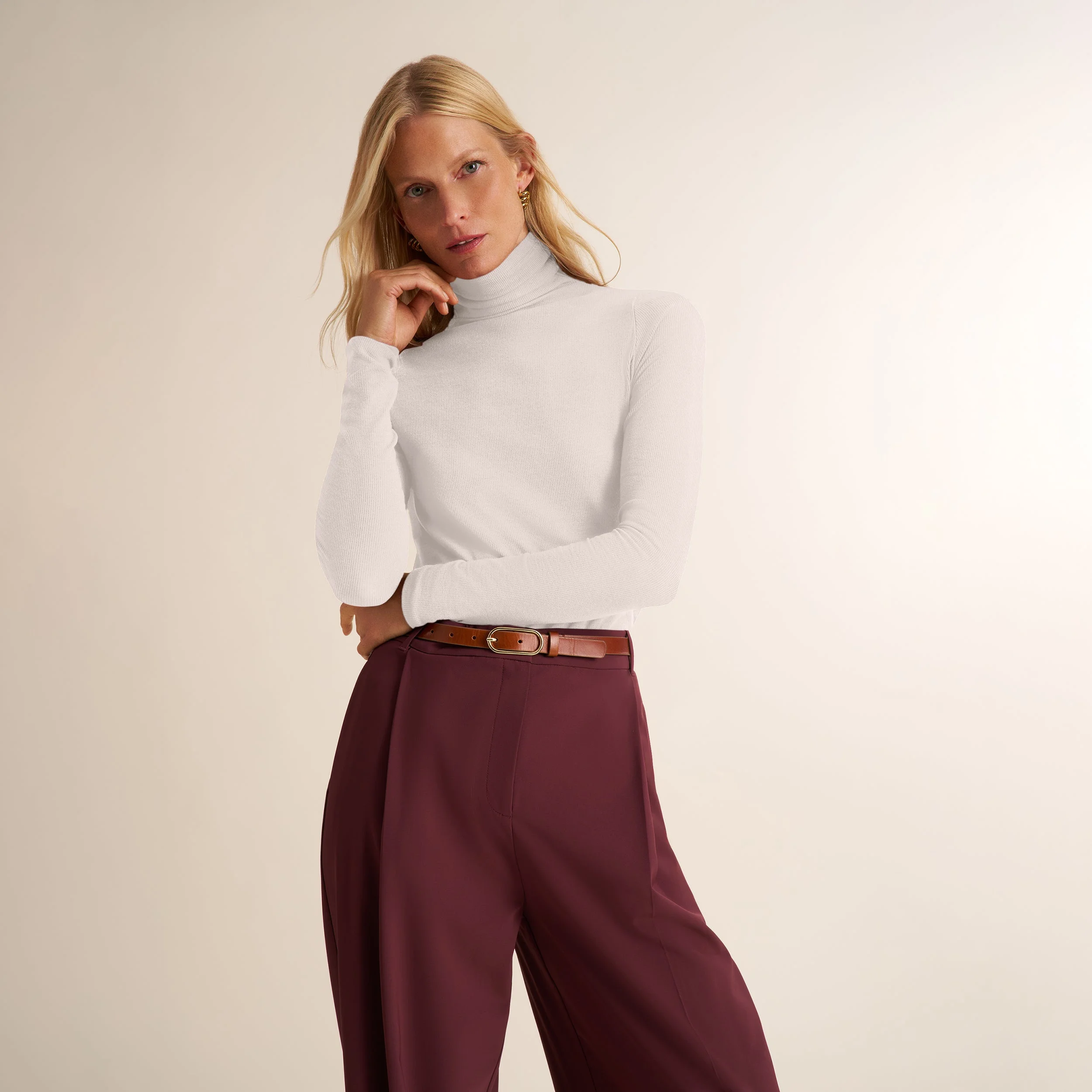 Axam Turtleneck - Ribbed Pima Cotton - 1