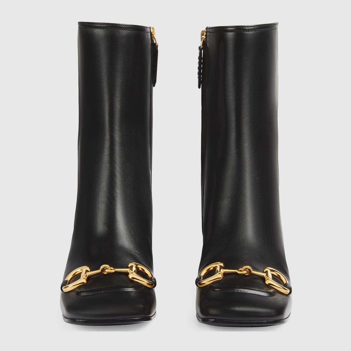 Women's mid-heel ankle boot with Horsebit - 5