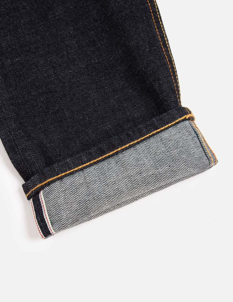 DOUBLE DAICOCK PRINT CARROT FIT SELVEDGE DENIM JEANS #2017 11