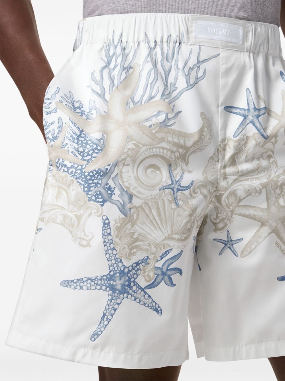 Barocco Sea cotton shorts - 5