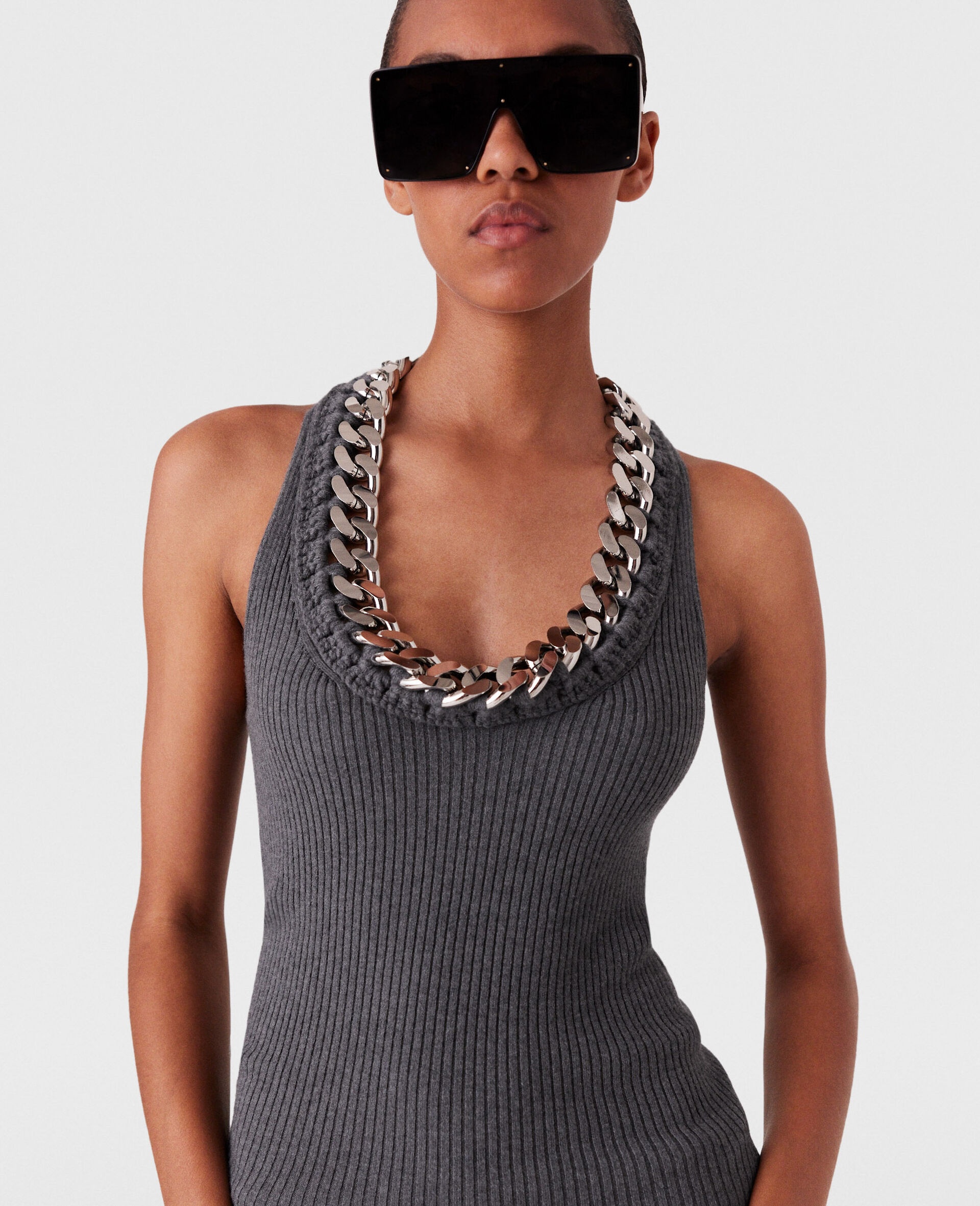 Chunky Chain Midi Dress - 2