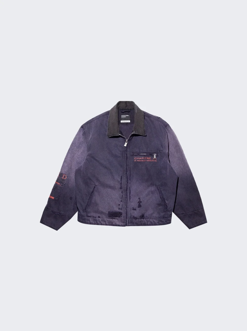 Chapite Xxi Moleskin Word Jacket Faded Purple - 1