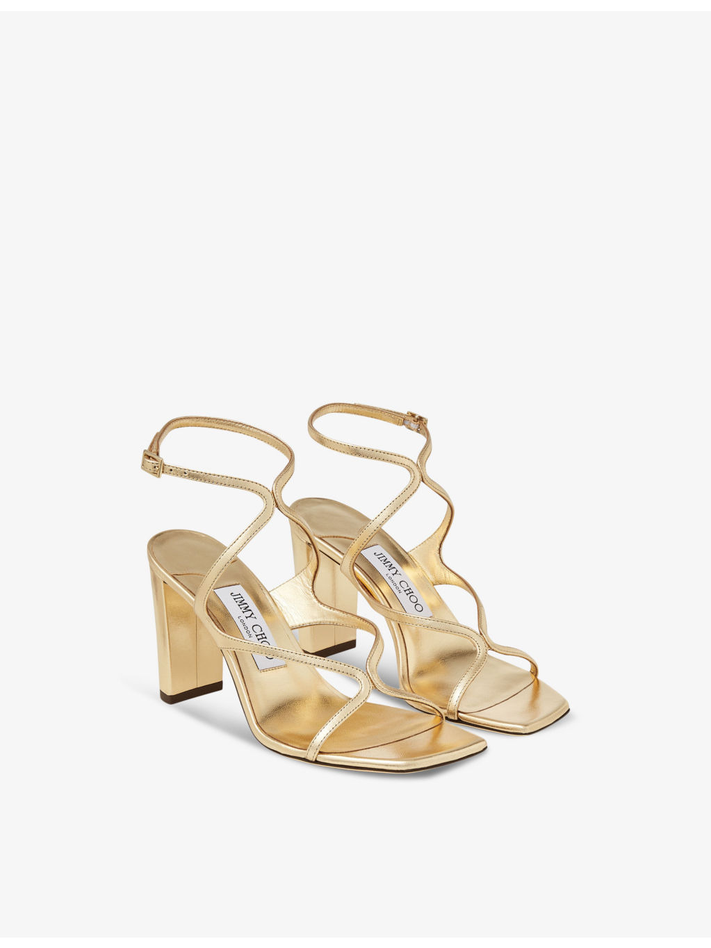 Azie 85 leather heeled sandals - 3