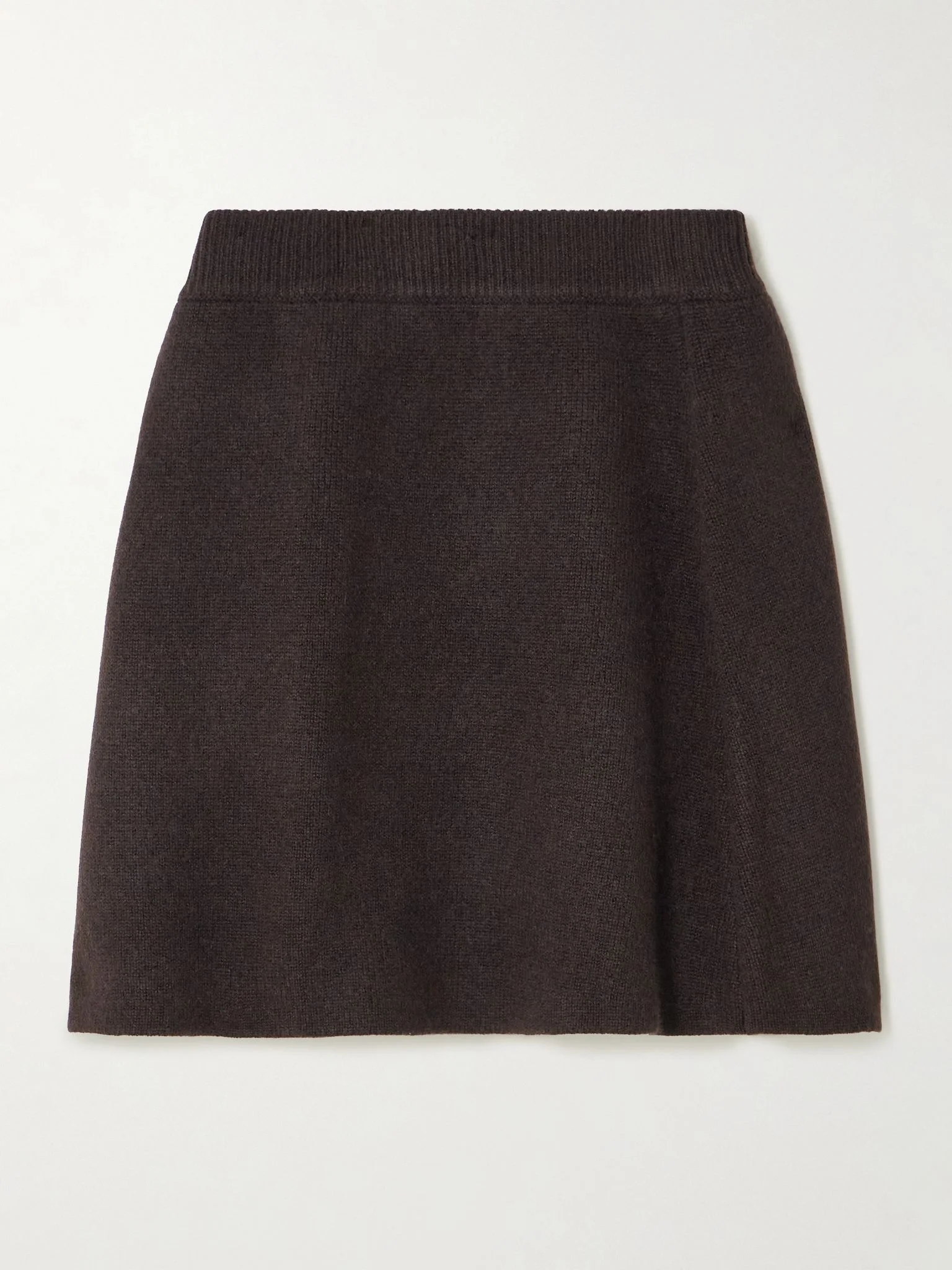 Clare cashmere mini skirt Brown - 1