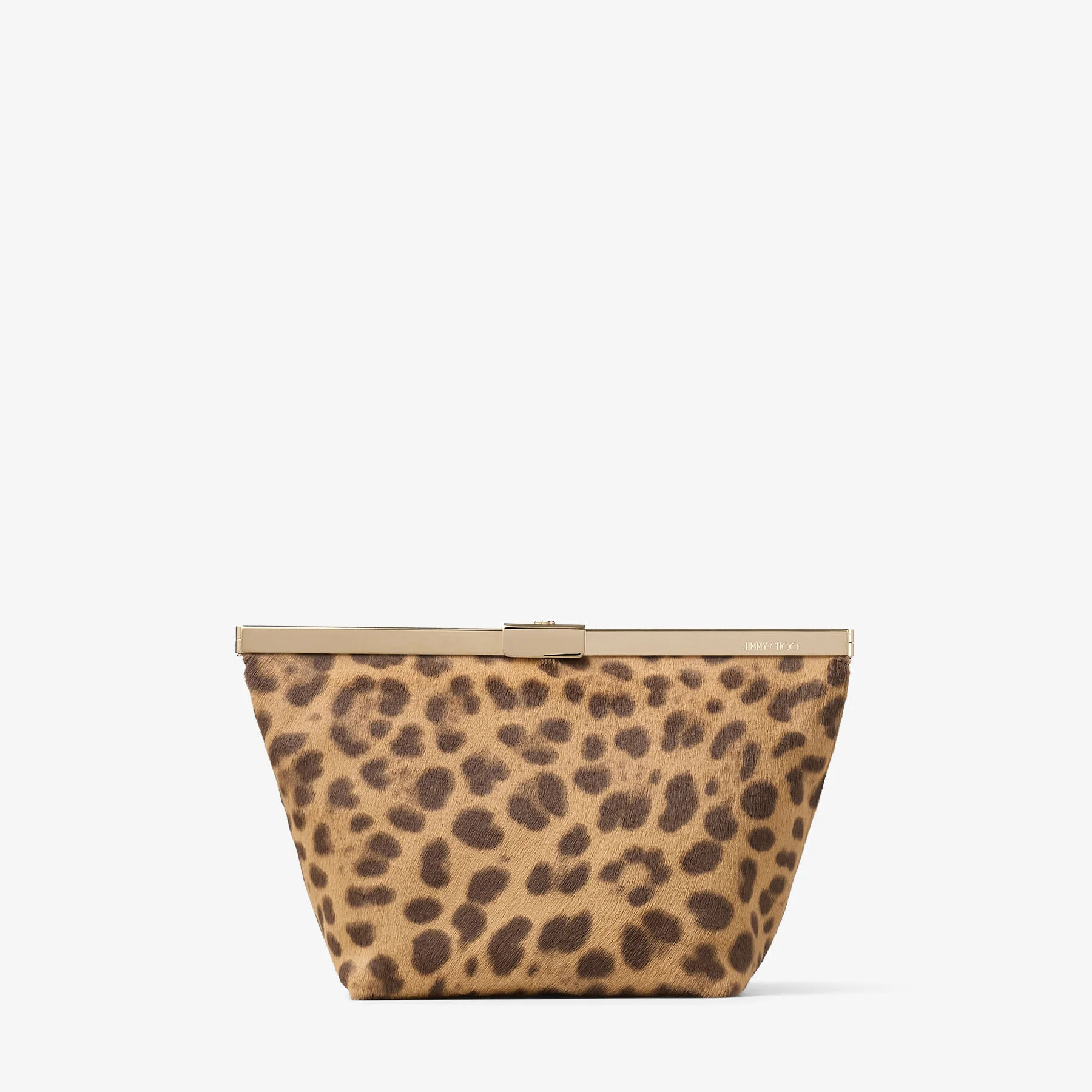 Ganache
Natural Leopard Print Pony Clutch Bag - 1