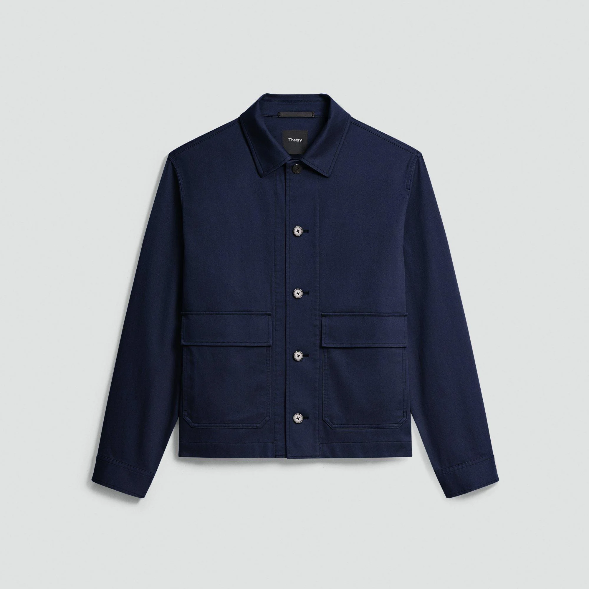 Button-Up Jacket in Moonsoft Cotton - 1
