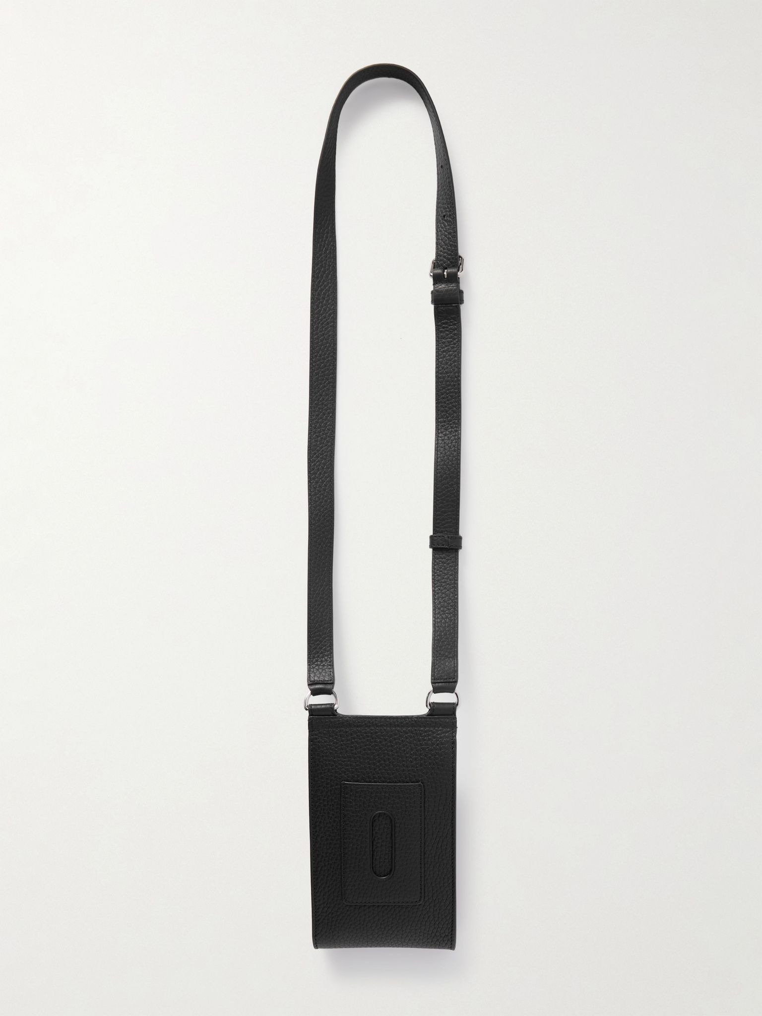 Mini Antony Full-Grain Leather Pouch Black - 3