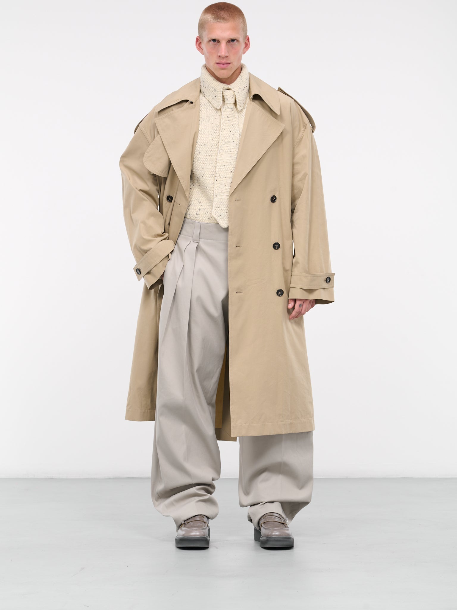 Twill Trench Coat - 6