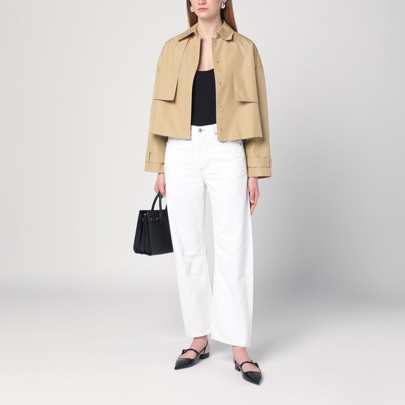 WHITE DENIM ZURIE JEANS - 2