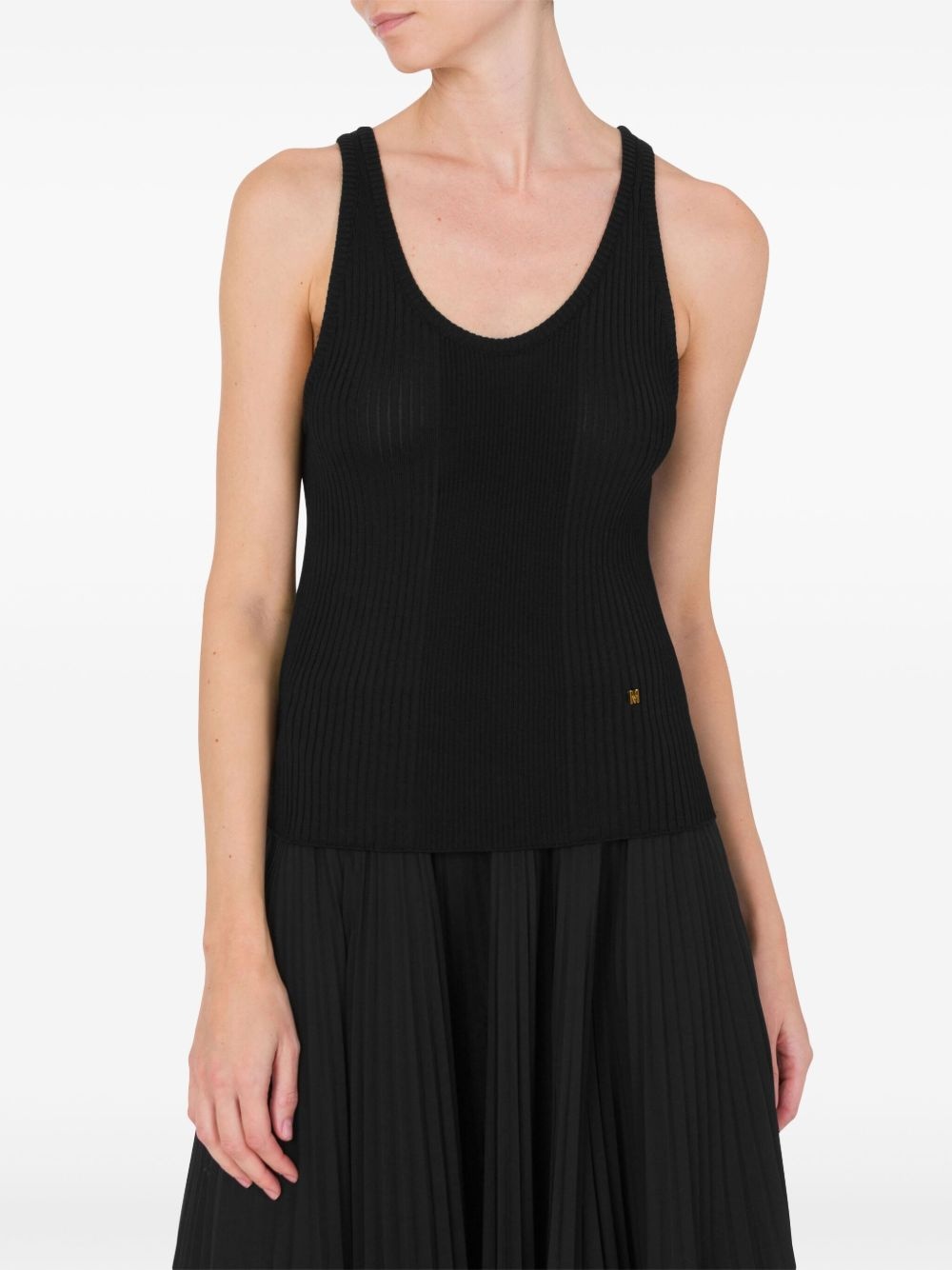 scoop-neck top - 2