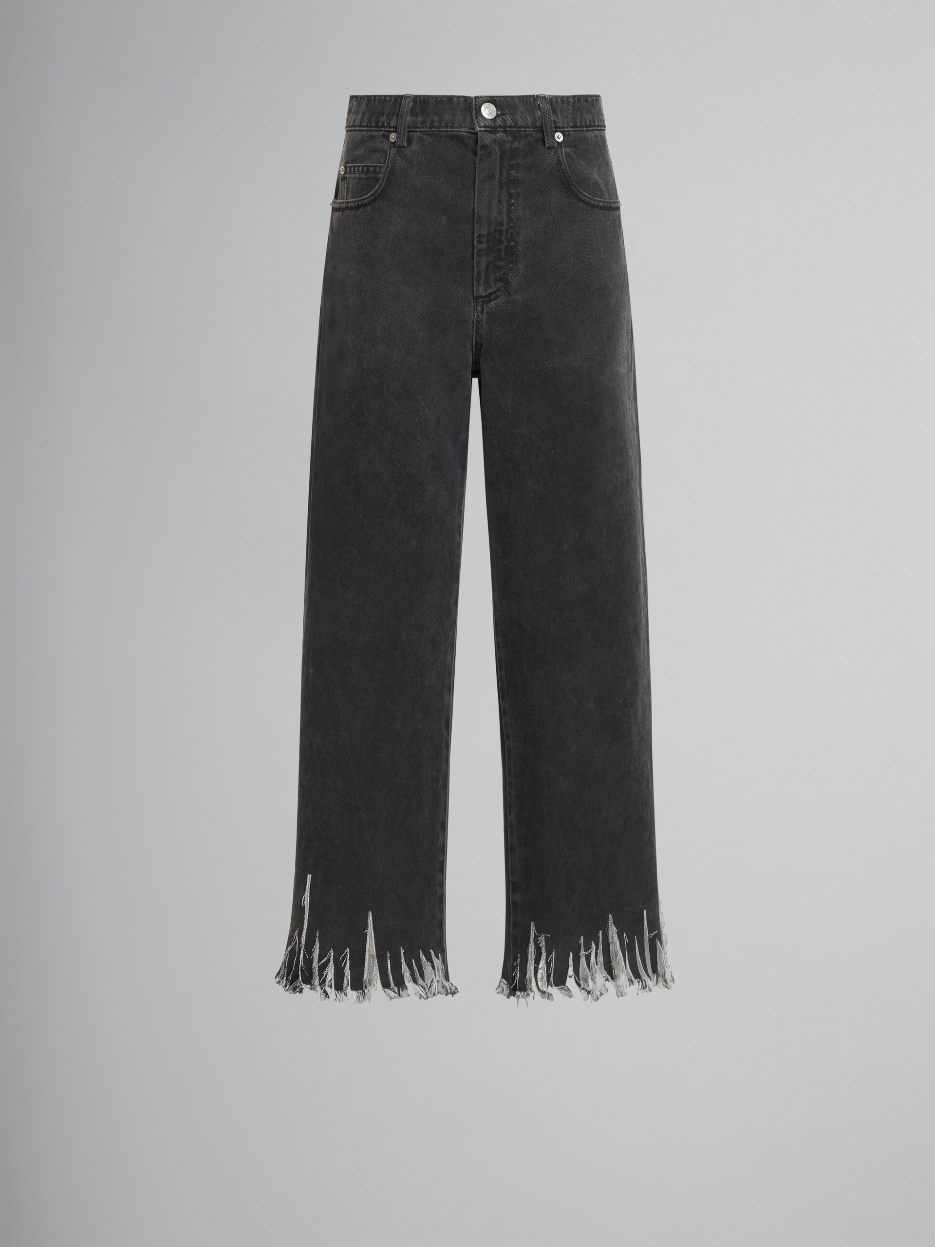 GREY DENIM PANTS - 1