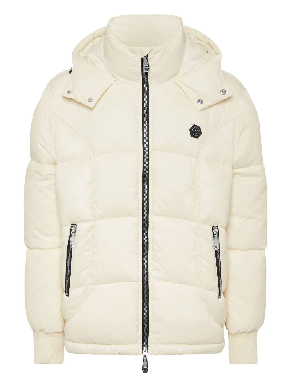 hooded puffer jacket - 1