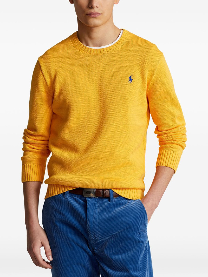 embroidered-logo crew-neck sweater 3