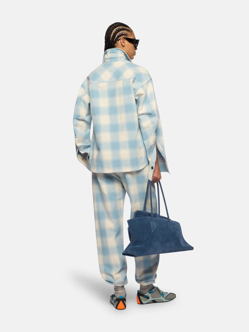 ''ELIZA'' LIGHT BLUE AND WHITE SHIRT 3