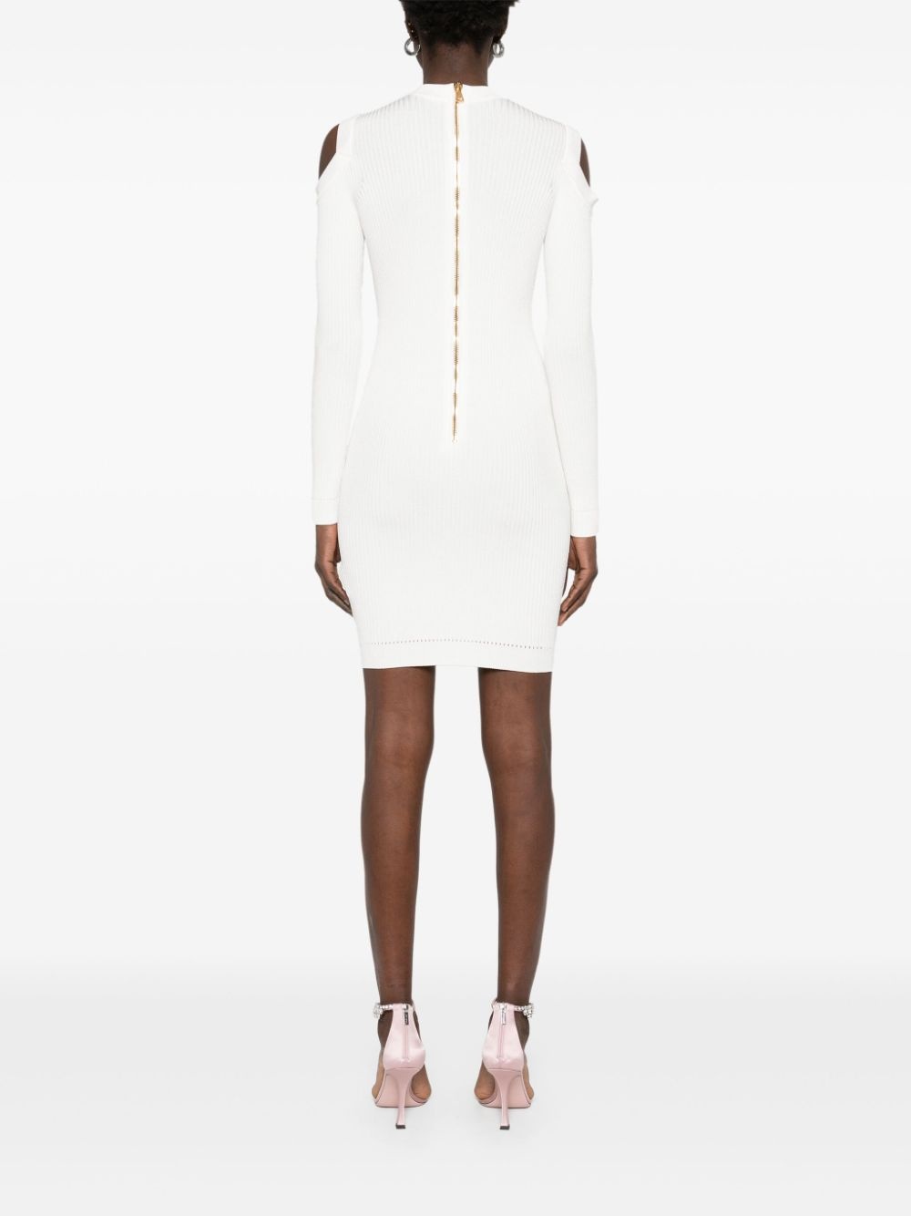 ribbed mini dress - 4